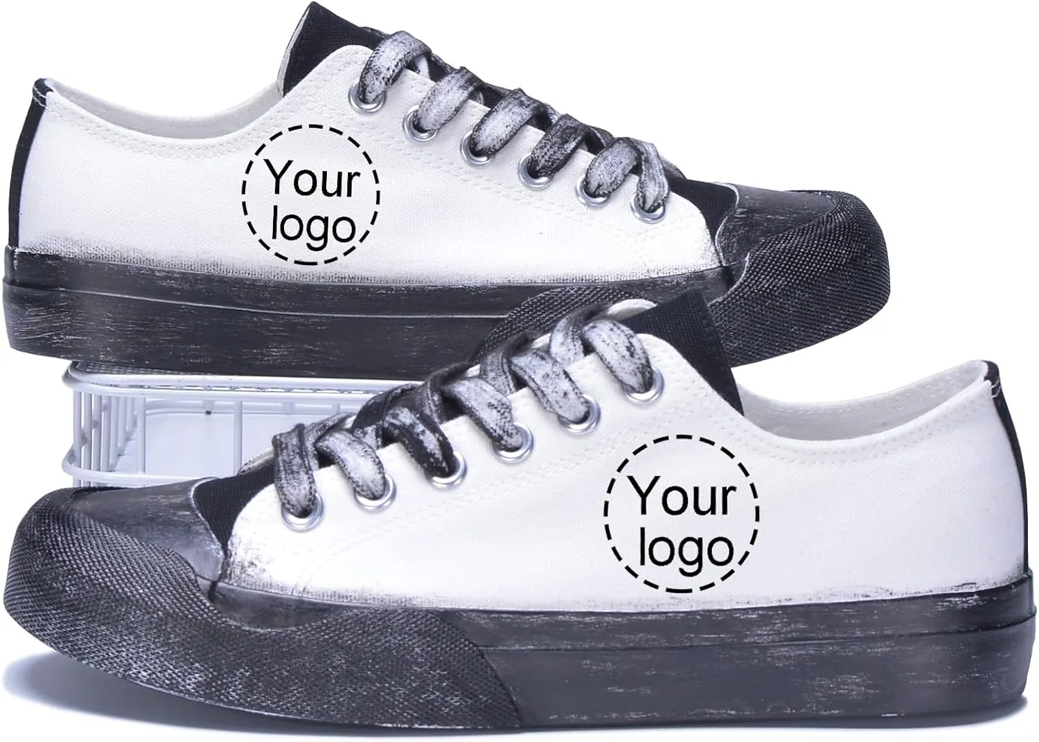 Custom Men's Canvas Low Top Fashion Sneaker Customized Personalized Cosplay Design with Photo Lace-up Classic Casual Shoes for Women Gift
