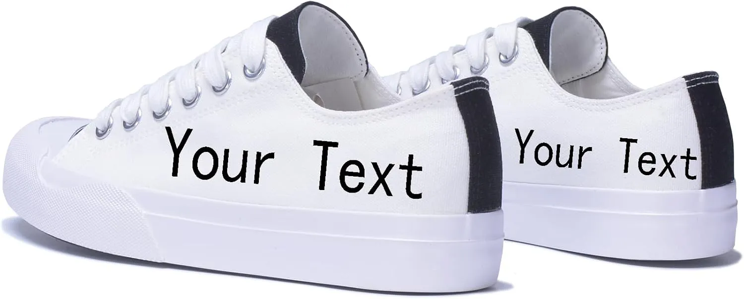 Custom Men's Canvas Low Top Fashion Sneaker Customized Personalized Cosplay Design with Photo Lace-up Classic Casual Shoes for Women Gift