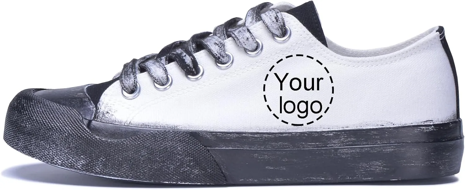 Custom Men's Canvas Low Top Fashion Sneaker Customized Personalized Cosplay Design with Photo Lace-up Classic Casual Shoes for Women Gift