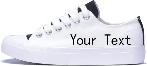 Custom Men's Canvas Low Top Fashion Sneaker Customized Personalized Cosplay Design with Photo Lace-up Classic Casual Shoes for Women Gift