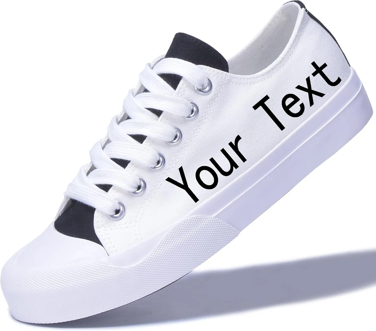 Custom Men's Canvas Low Top Fashion Sneaker Customized Personalized Cosplay Design with Photo Lace-up Classic Casual Shoes for Women Gift