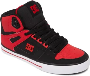 DC mens Pure High-top Wc Skateboard, Skate Shoe, Fiery Red/White/Black, 14 US