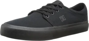 DC Men's Trase TX Skate Shoe, Black/Black/Black, 8.5 D M US