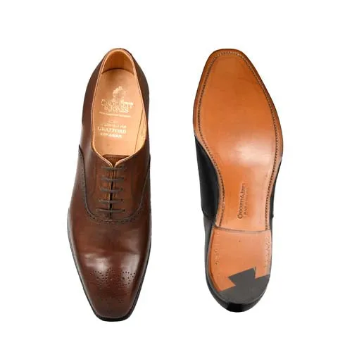 Denton Chestnut Burnished Calf, Crockett & Jones