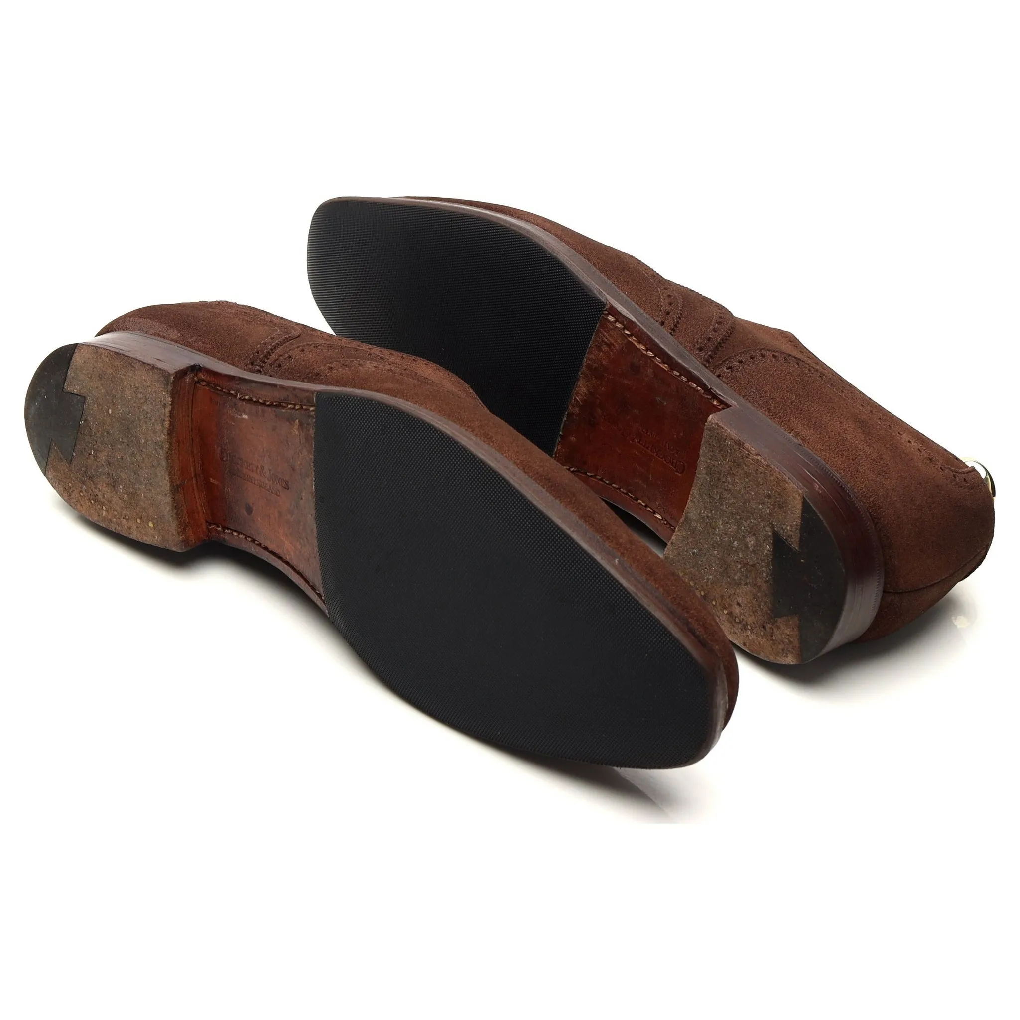 'Drummond' Brown Suede Oxford Brogues UK 6 E