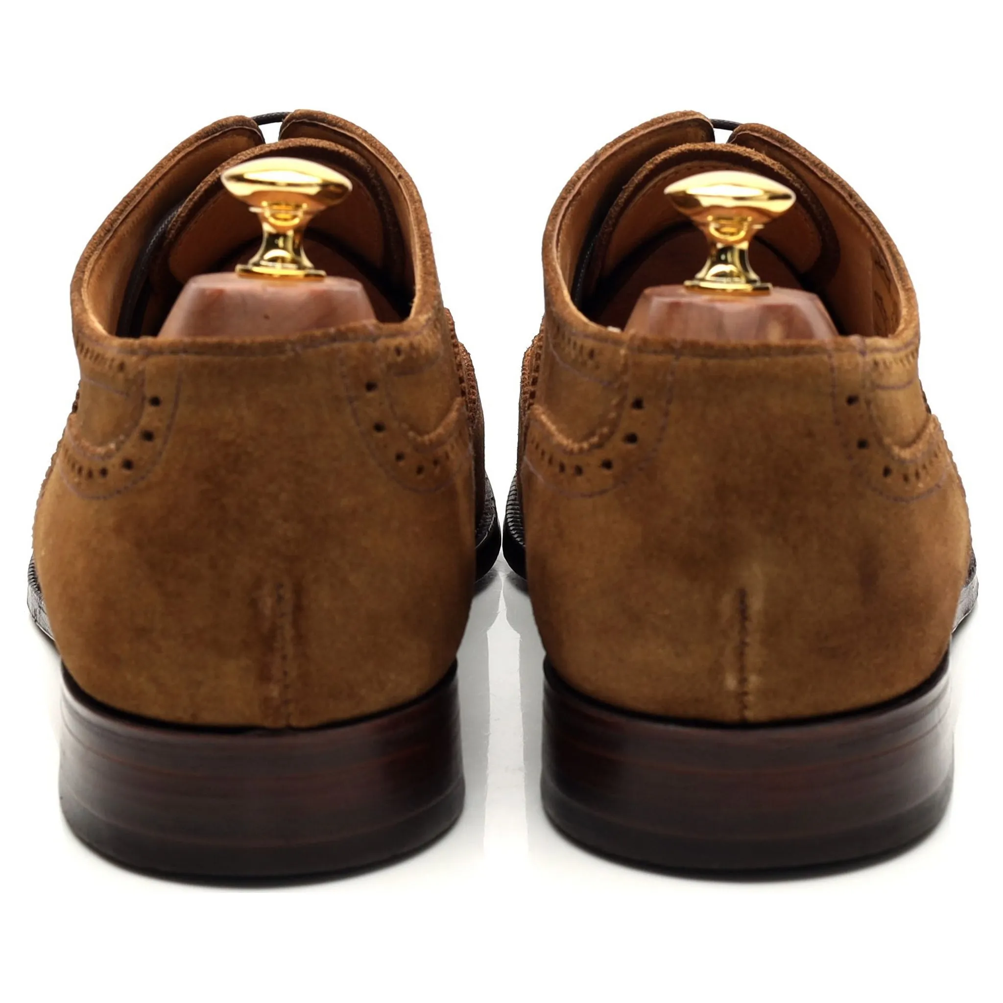 'Dulwich' Snuff Brown Suede Oxford Brogues UK 10.5 F