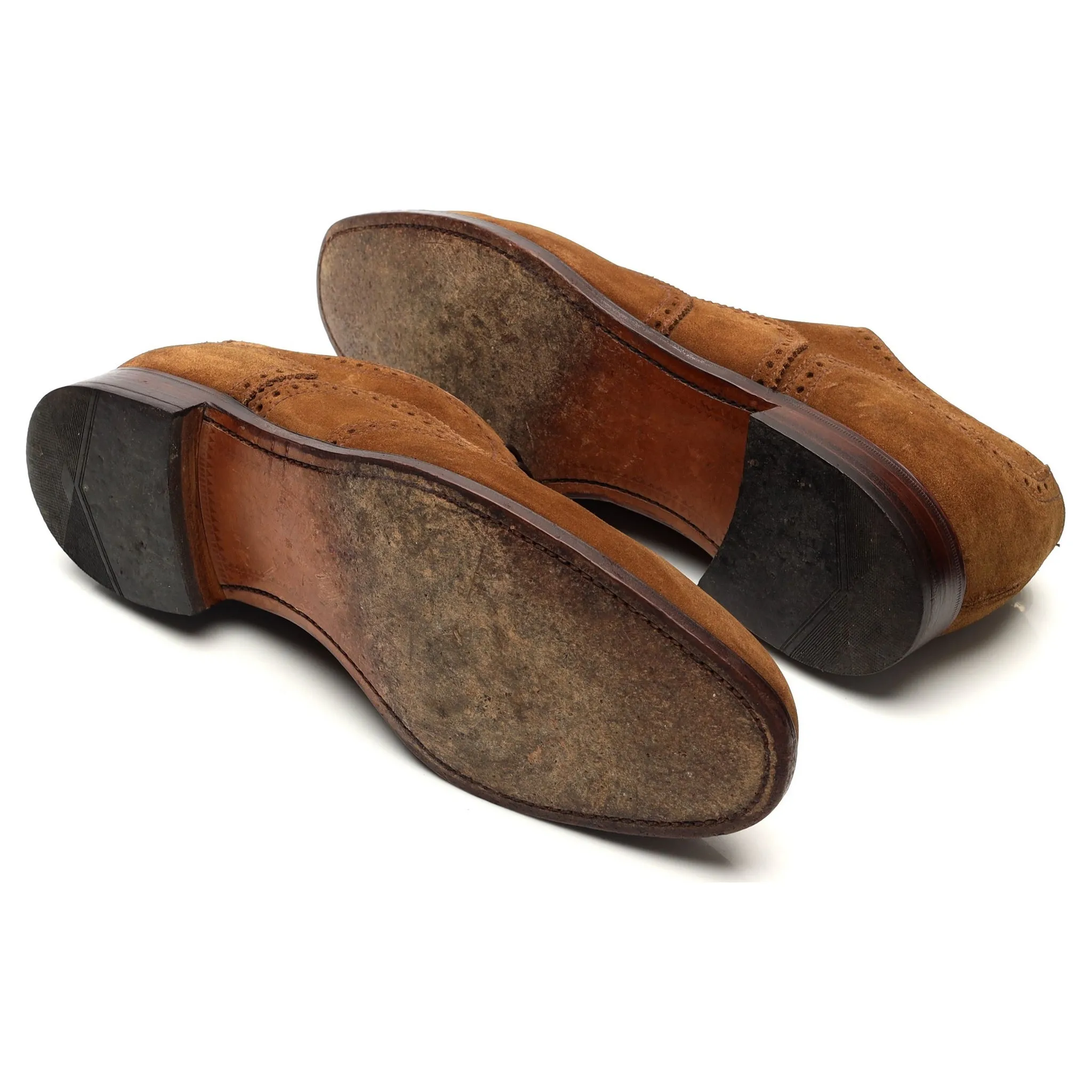 'Dulwich' Snuff Brown Suede Oxford Brogues UK 10.5 F