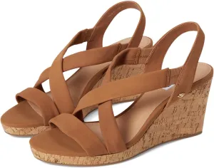 Dune London Women's Kamies Wedge Sandal, Tan, 10