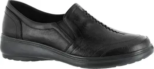 Easy Street Women's Ultimate Sneaker, Black, 7 X-Wide
