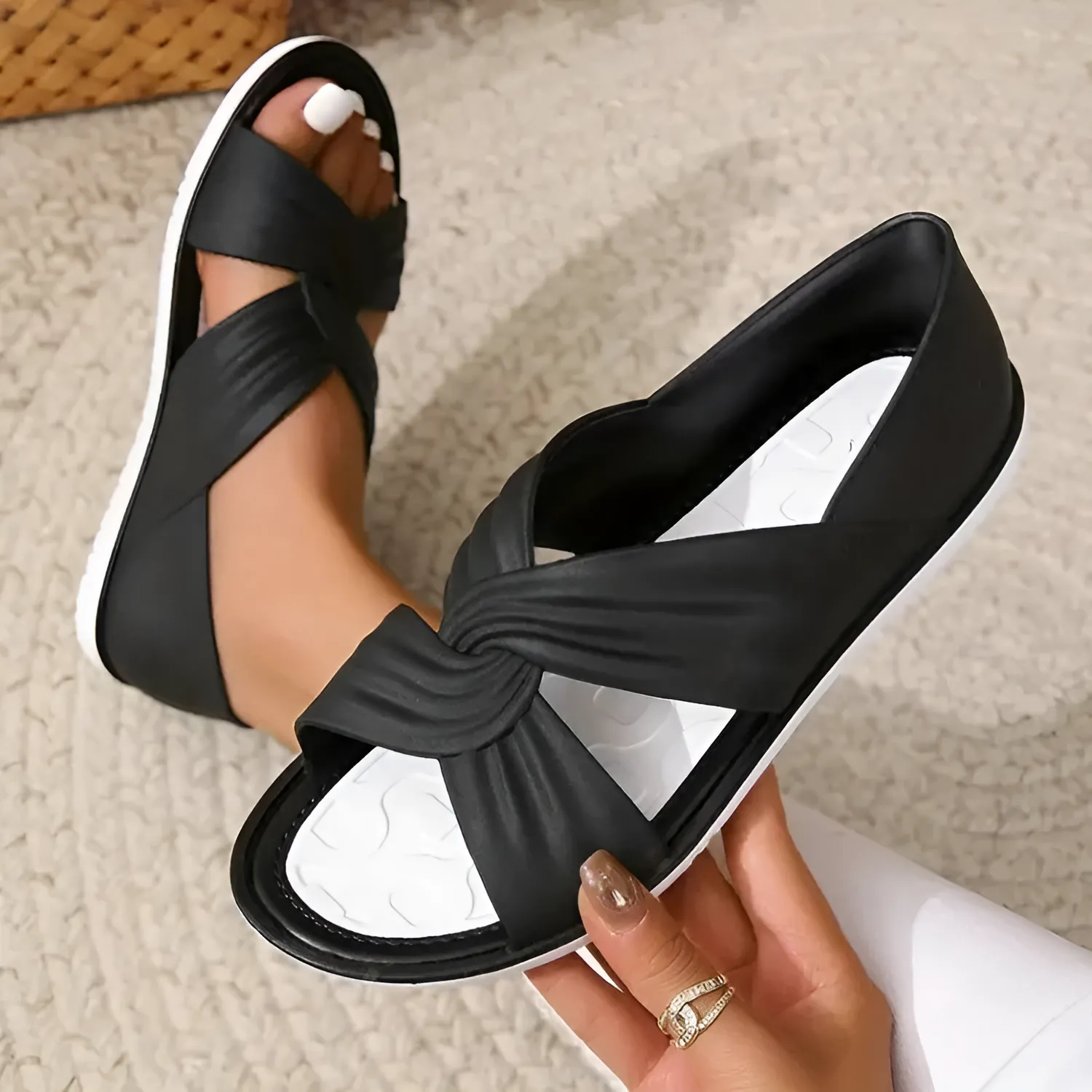 Eleanor - Bow Tie Slip-On Sandal