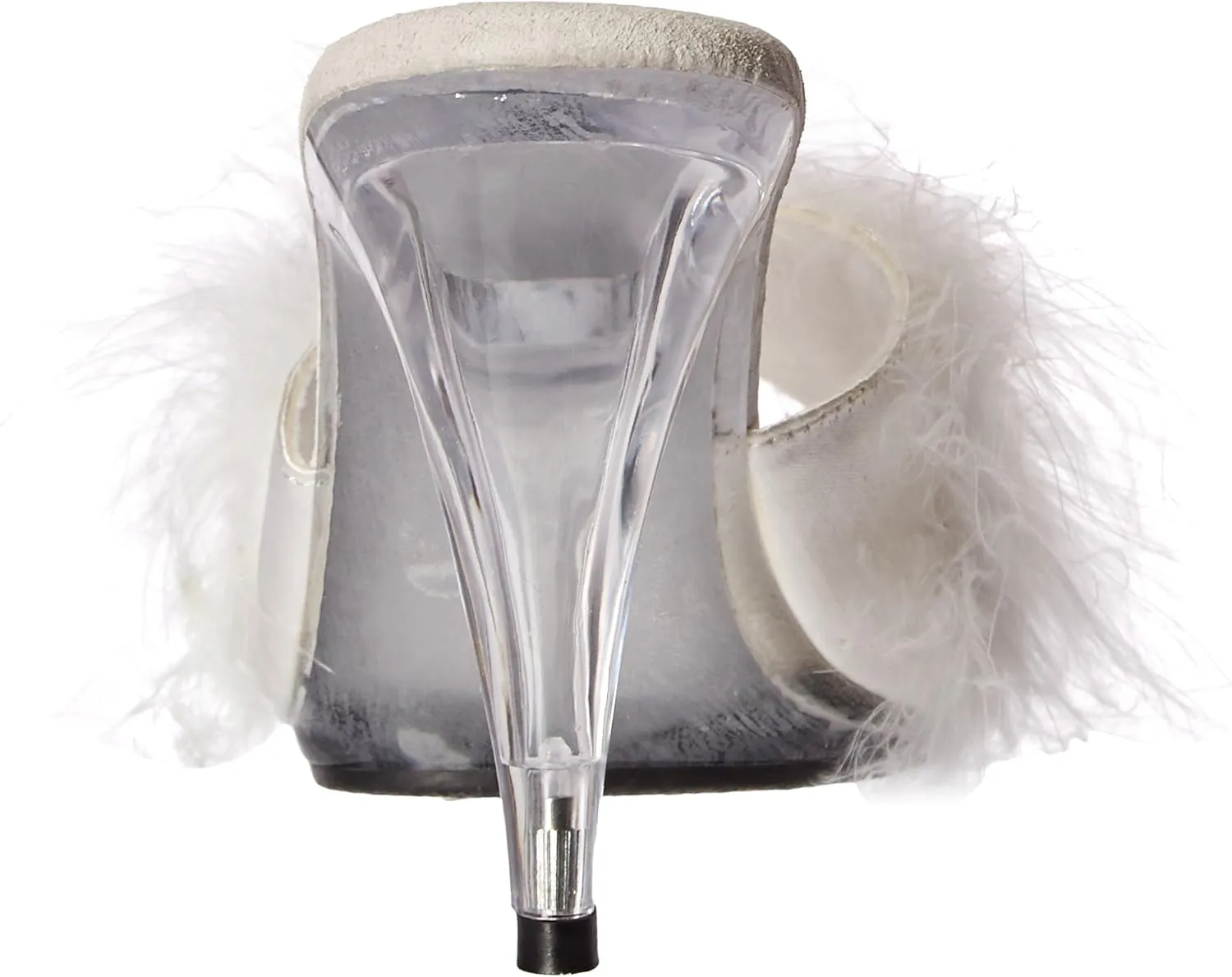 Ellie Shoes 4" Heel Maribou Slippers