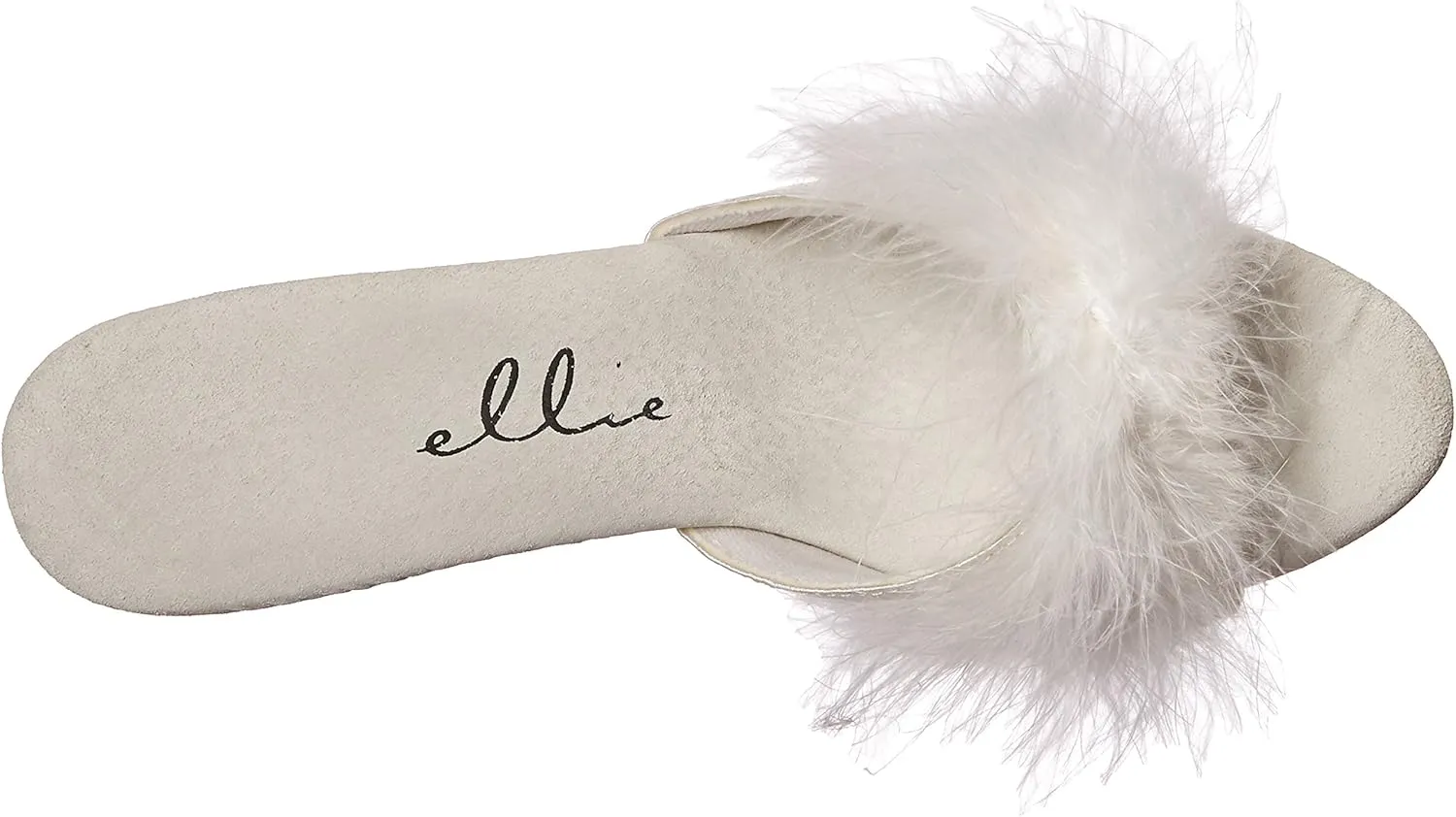 Ellie Shoes 4" Heel Maribou Slippers