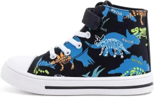 EUXTERPA Kids High Top Shoes Toddler Canvas Sneakers Boys Girls Casual Walking Sports Shoe