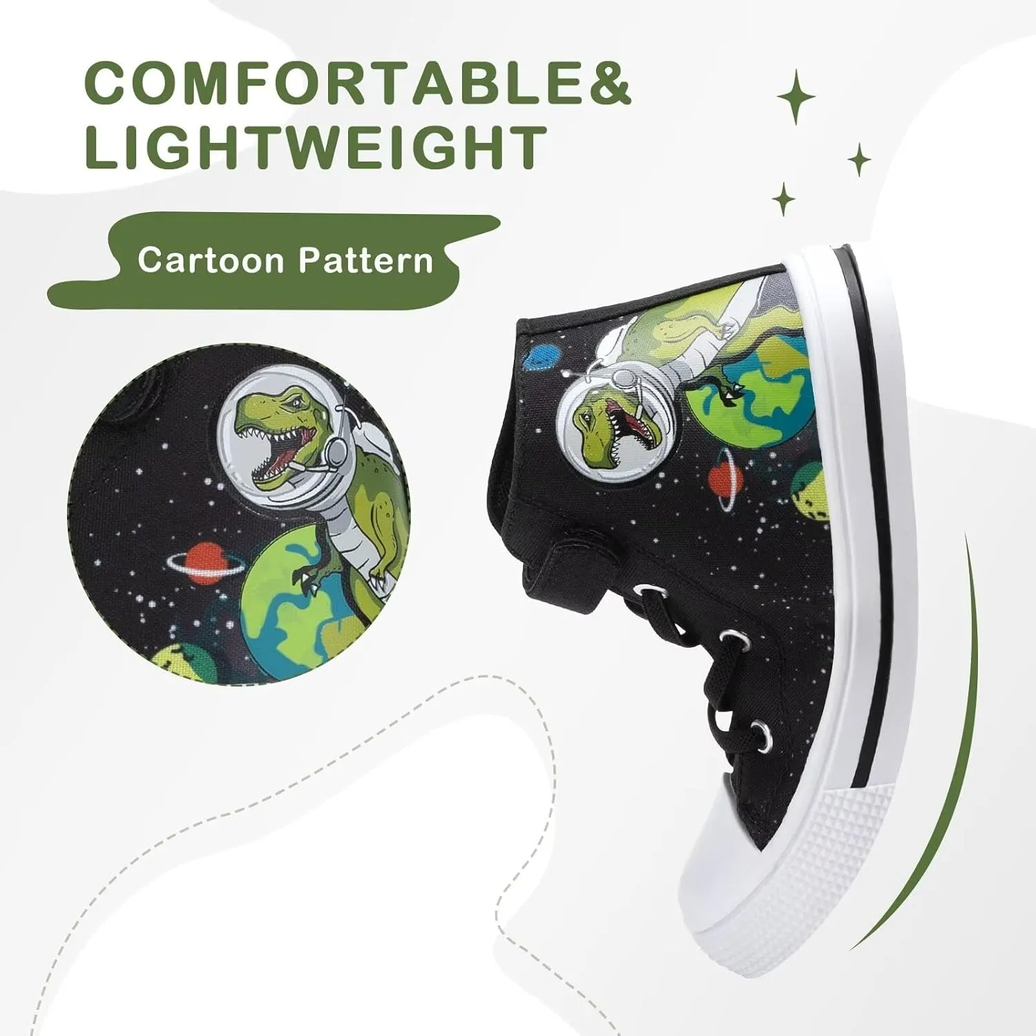 EUXTERPA Kids High Top Shoes Toddler Canvas Sneakers Boys Girls Casual Walking Sports Shoe