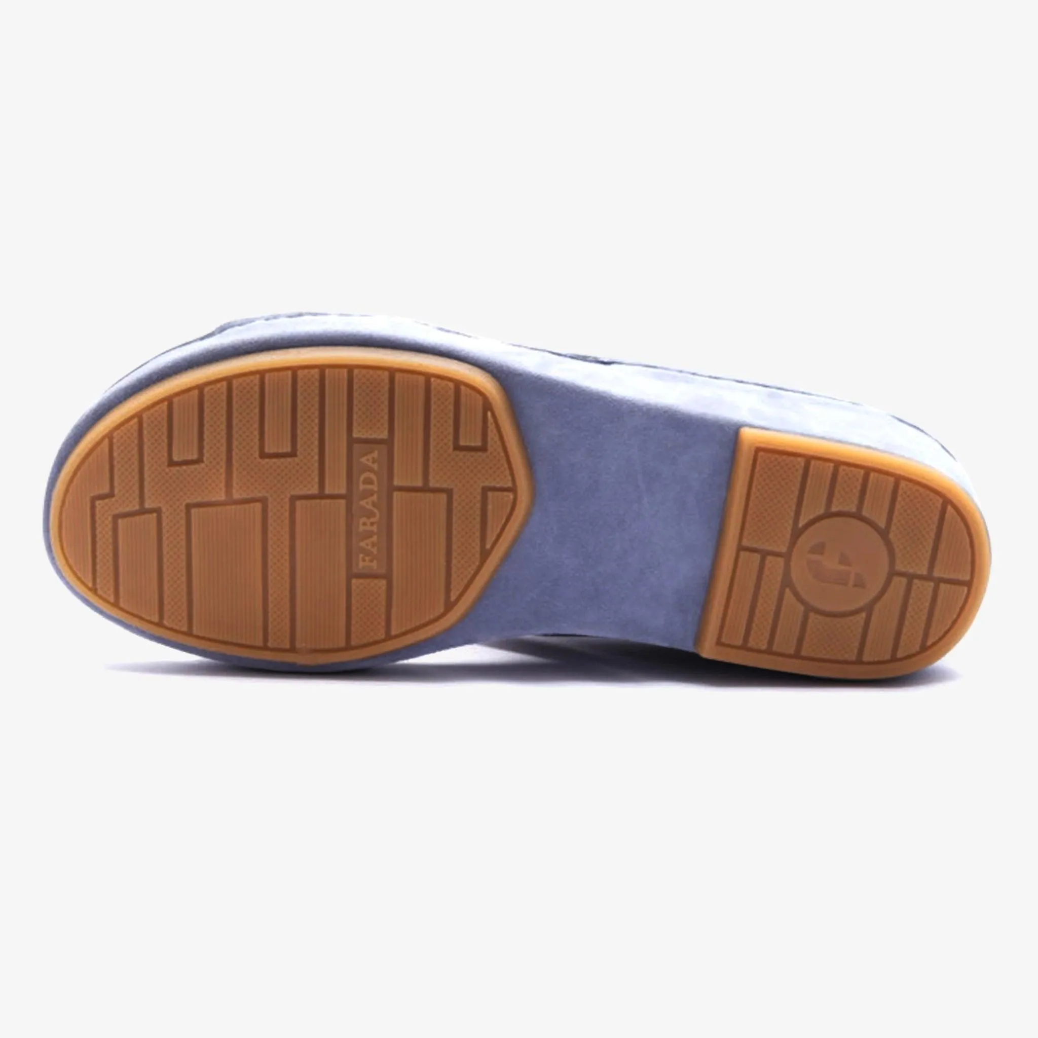 FARADA MENS DAVINCI SUEDE ARABIC SANDALS - SKY BLUE