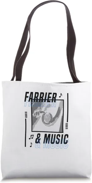 Farrier and Music Horse Hooves Music Notes Tote Bag