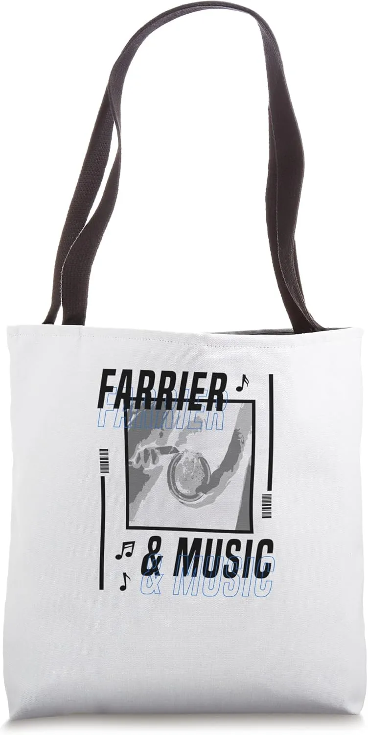 Farrier and Music Horse Hooves Music Notes Tote Bag