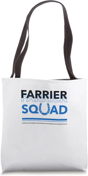 Farrier Squad Forging Hooves Farmer Metalworker Tote Bag