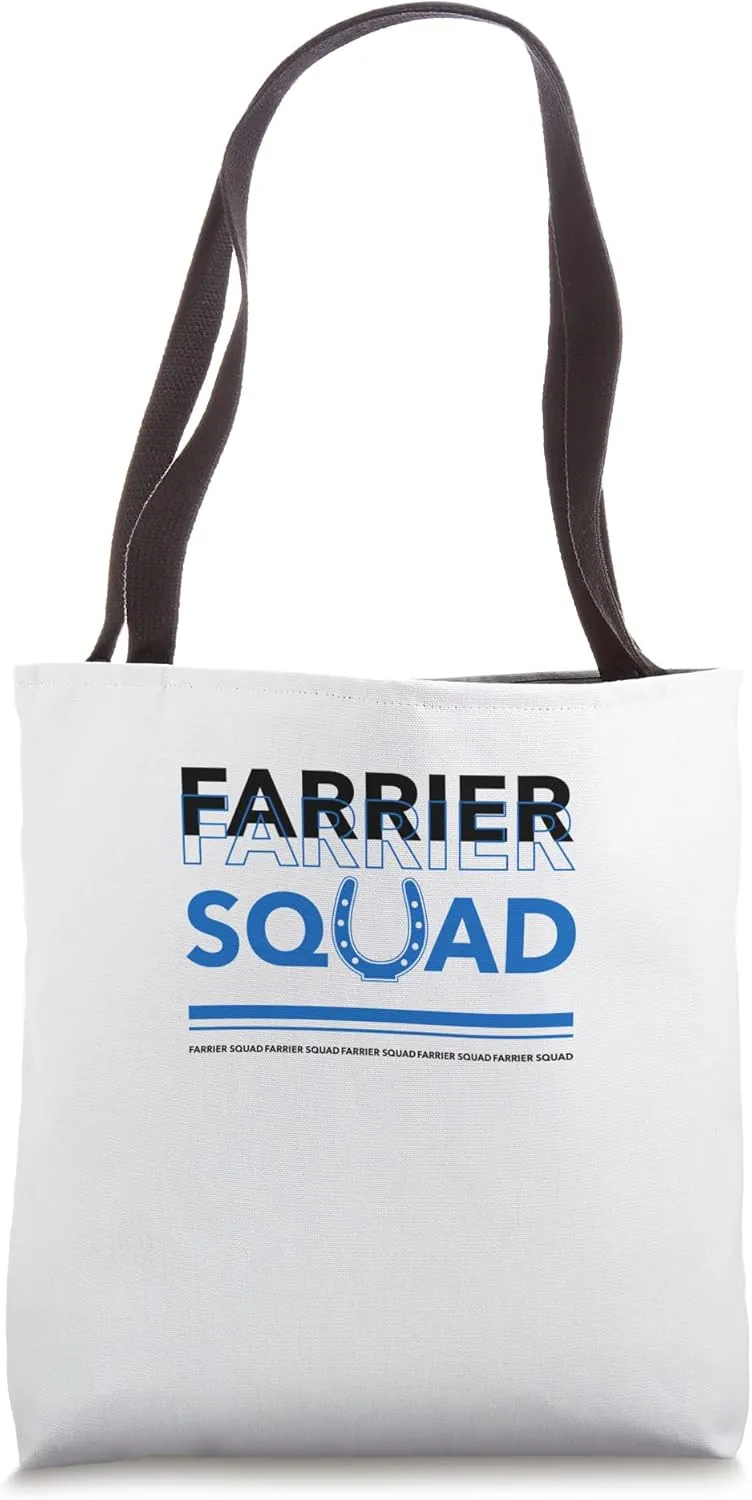 Farrier Squad Forging Hooves Farmer Metalworker Tote Bag