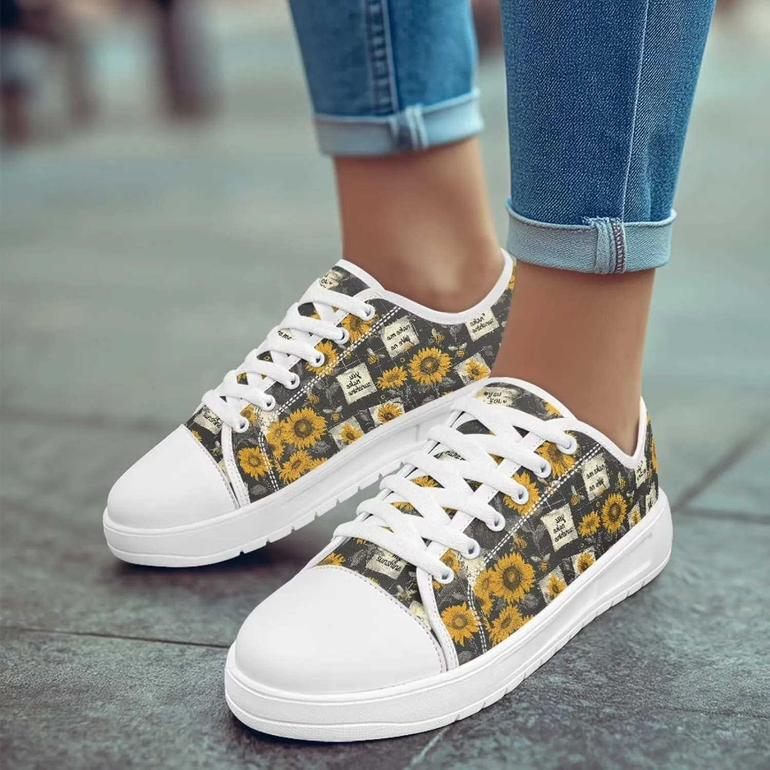 Fashion Sneakers for Women Lace up Memory Foam Insole and Non-Slip Womens Shoes Dressy Casual Spring Shoes