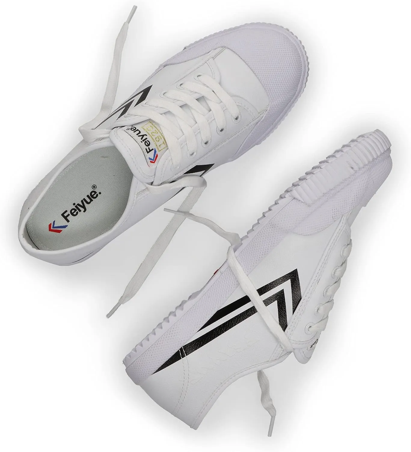 FEIYUE Fe Lo 1920 Vegan Leather or Recycled Canvas Training Shoes, Unisex Low Top Great Sneakers for Martial Arts, Parkour, Lifting, and Great for Every Day Casual Wear
