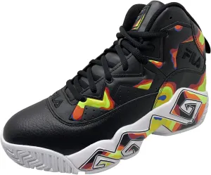 Fila Men's Mb Sneaker (9.5, Black/Red Orange/Fila Red, Numeric_9_Point_5)