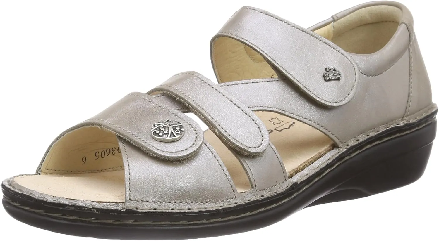 Finn Comfort Women's Peep-Toe Sandals, 34 EU X-Weit