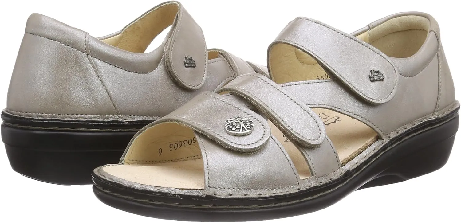 Finn Comfort Women's Peep-Toe Sandals, 34 EU X-Weit