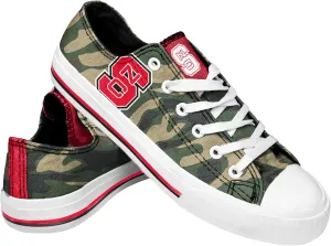 FOCO Nc State Womens Camo Low Top Canvas Shoe Size 10