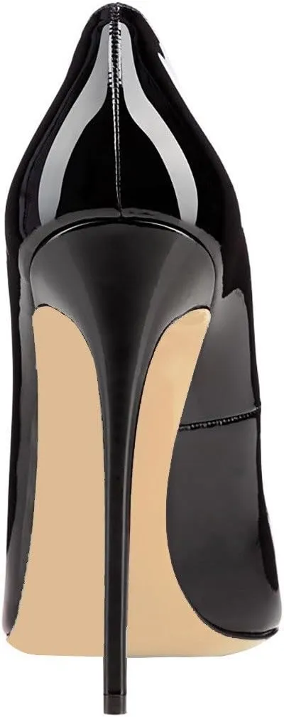 FSJ Women Classic Pointed Toe High Heels Sexy Stiletto Pumps Office Lady Casual Dress Party Prom Shoes Size 4-15 US
