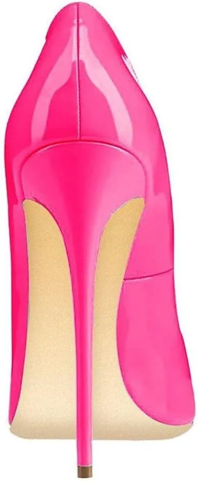 FSJ Women Classic Pointed Toe High Heels Sexy Stiletto Pumps Office Lady Casual Dress Party Prom Shoes Size 4-15 US