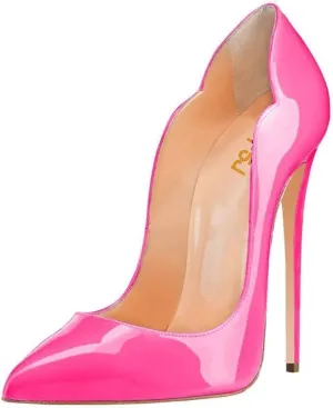 FSJ Women Classic Pointed Toe High Heels Sexy Stiletto Pumps Office Lady Casual Dress Party Prom Shoes Size 4-15 US