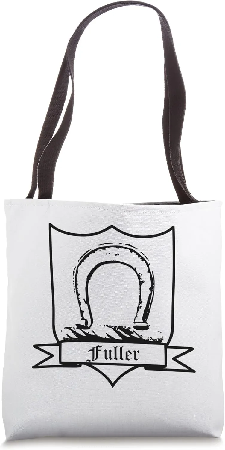 Fuller Surname last name family name crest Tote Bag