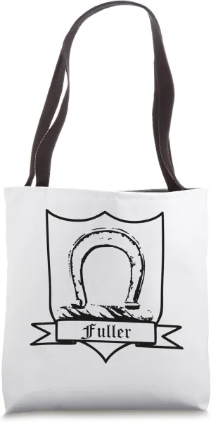 Fuller Surname last name family name crest Tote Bag