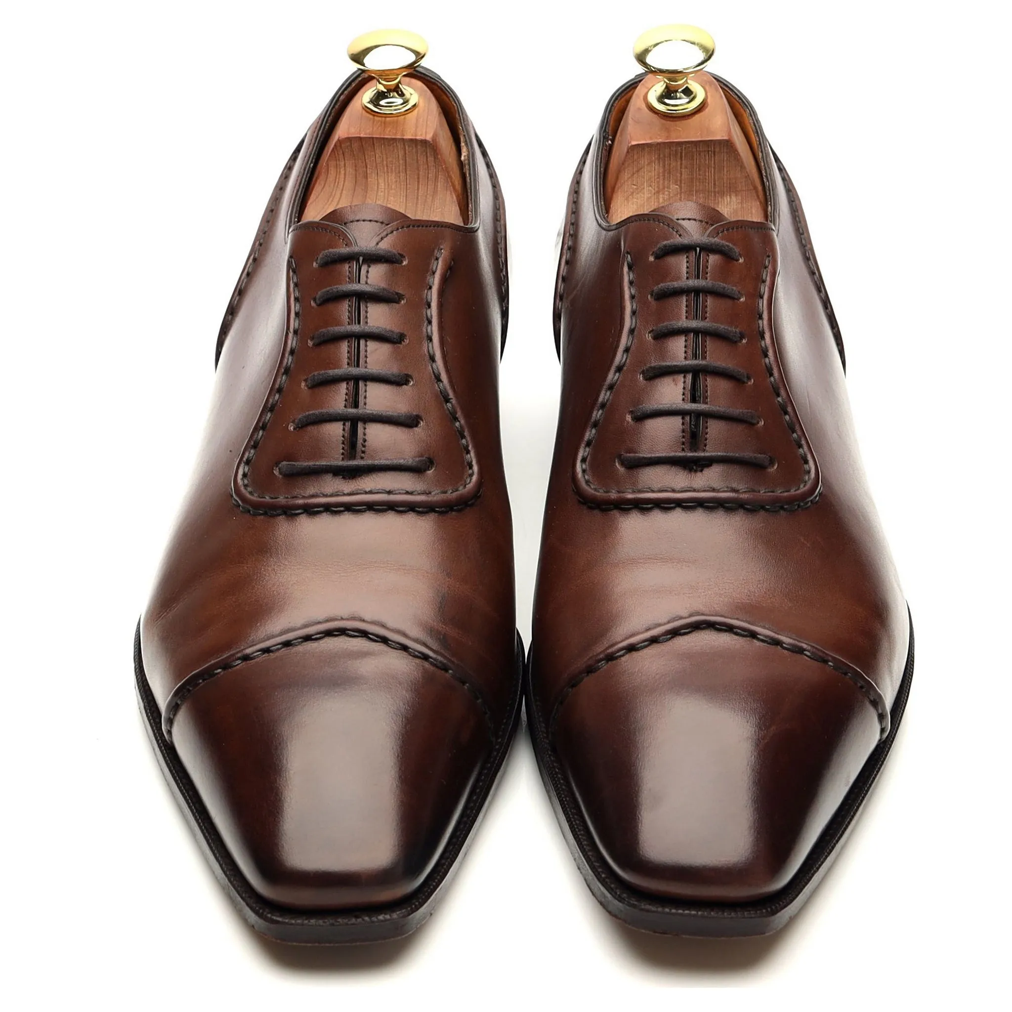 'Gable' Brown Leather Oxford UK 9 E