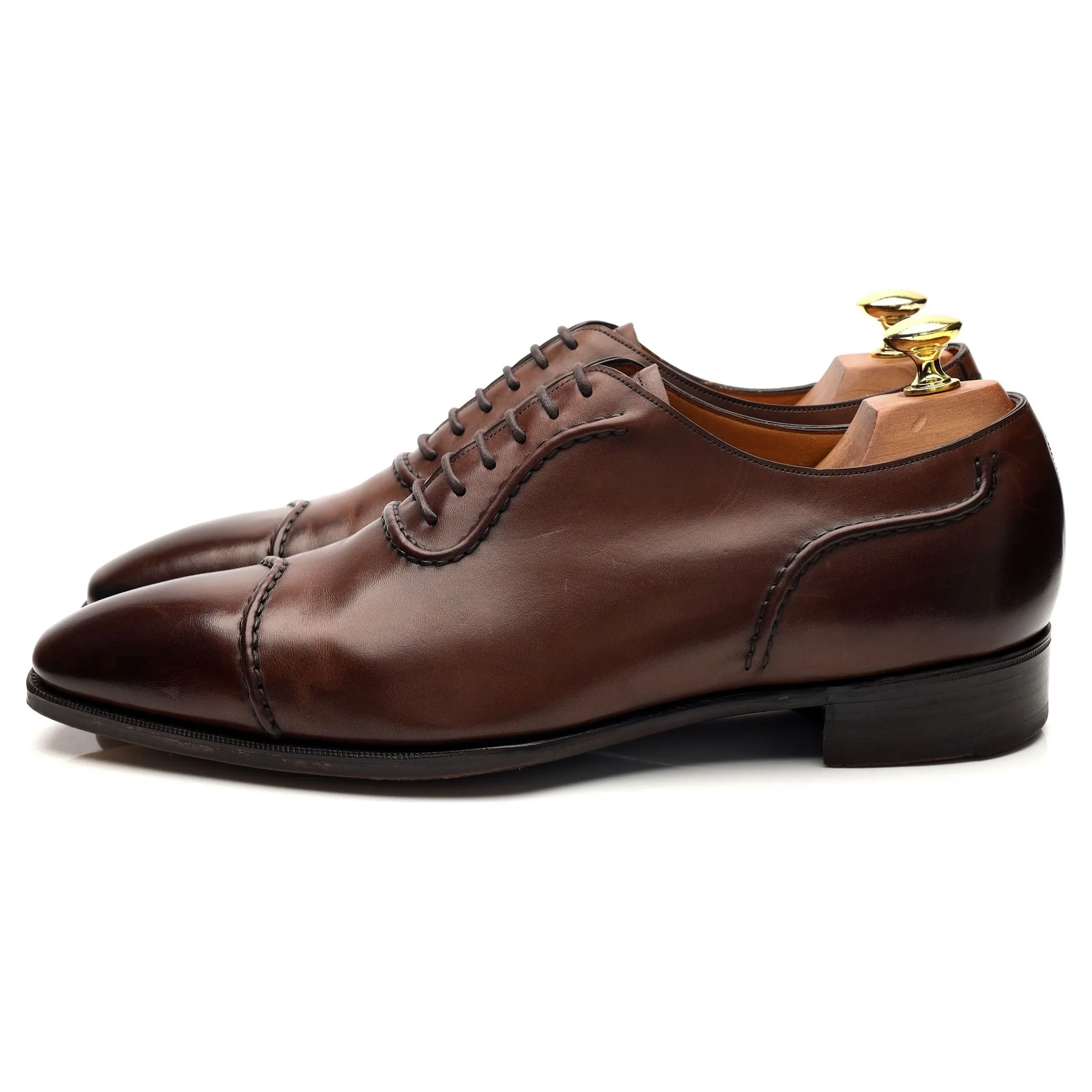 'Gable' Brown Leather Oxford UK 9 E