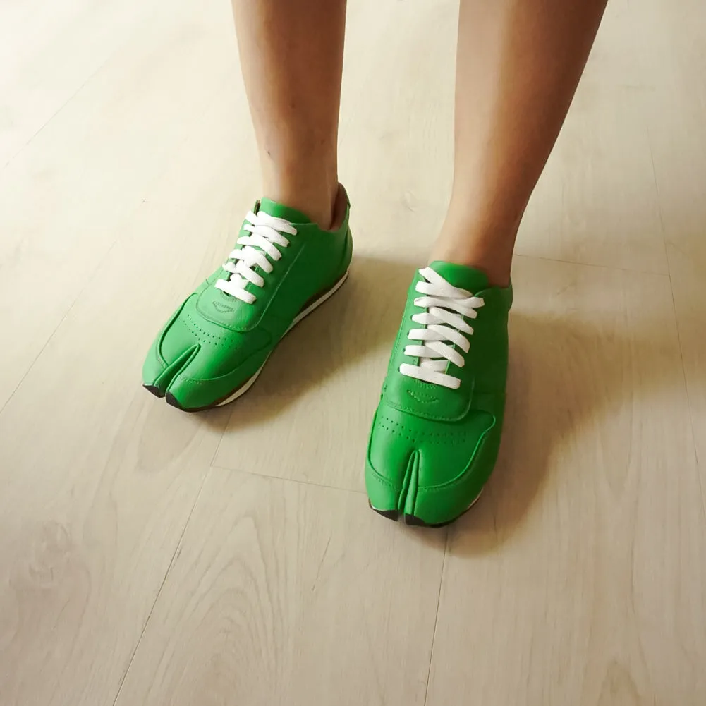 Gin Leather Tabi Sneakers