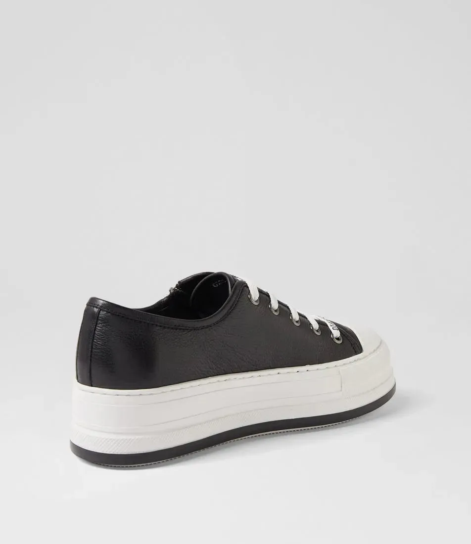 Giza Leather Sneaker | Navy & White
