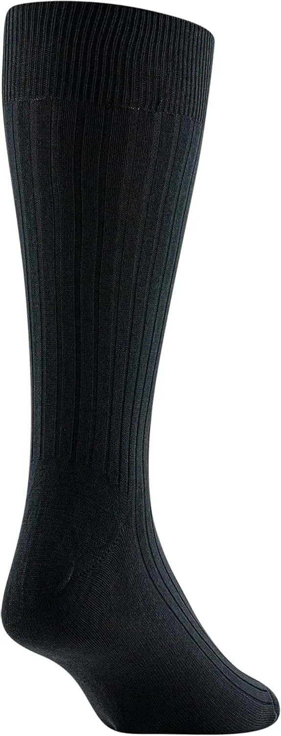 GOLDTOE Men's Classic Canterbury Crew Dress Socks, 3-Pairs