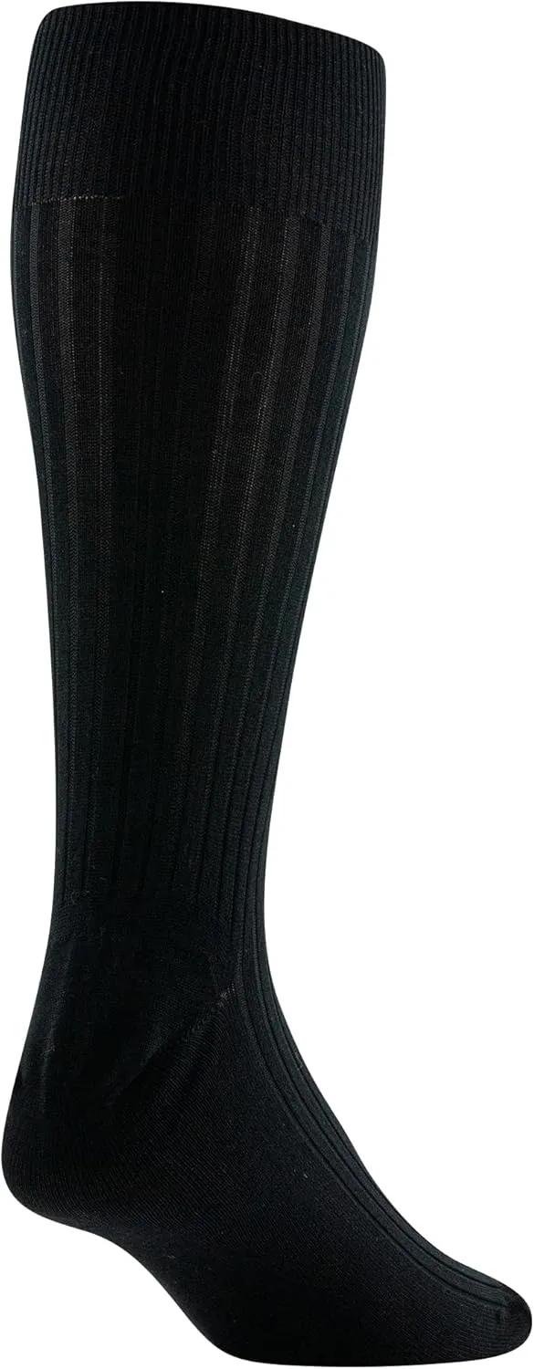 GOLDTOE Men's Classic Canterbury Crew Dress Socks, 3-Pairs