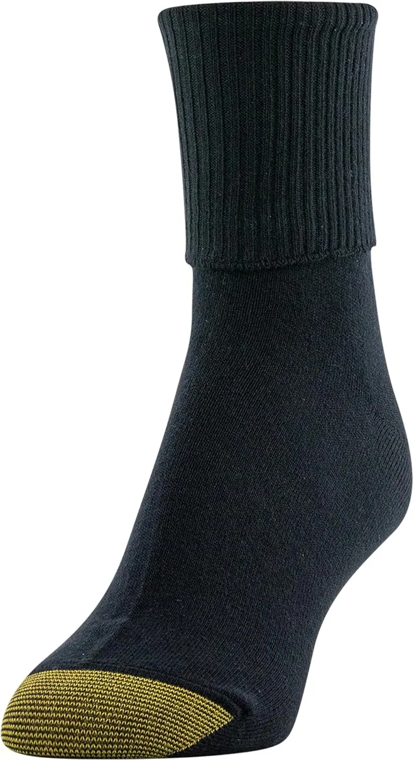 GOLDTOE Women's Classic Turn Cuff Socks, Multipairs