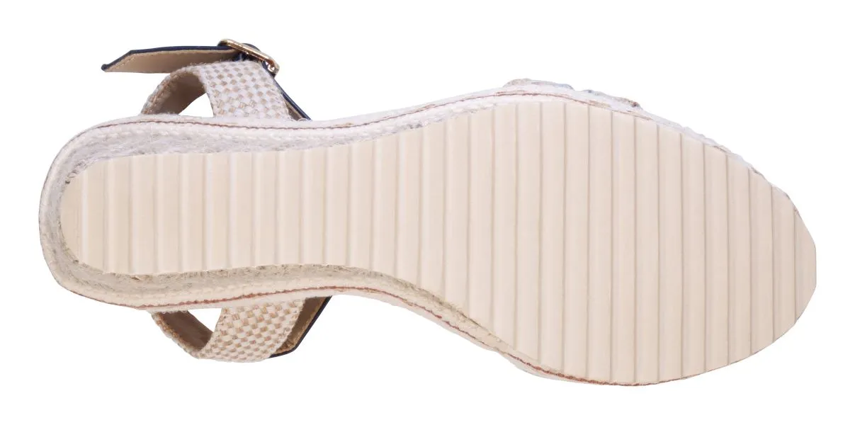 Good Choice Shoes Blue Lauren Women's Espadrille Wedges LAUREN-BLUE