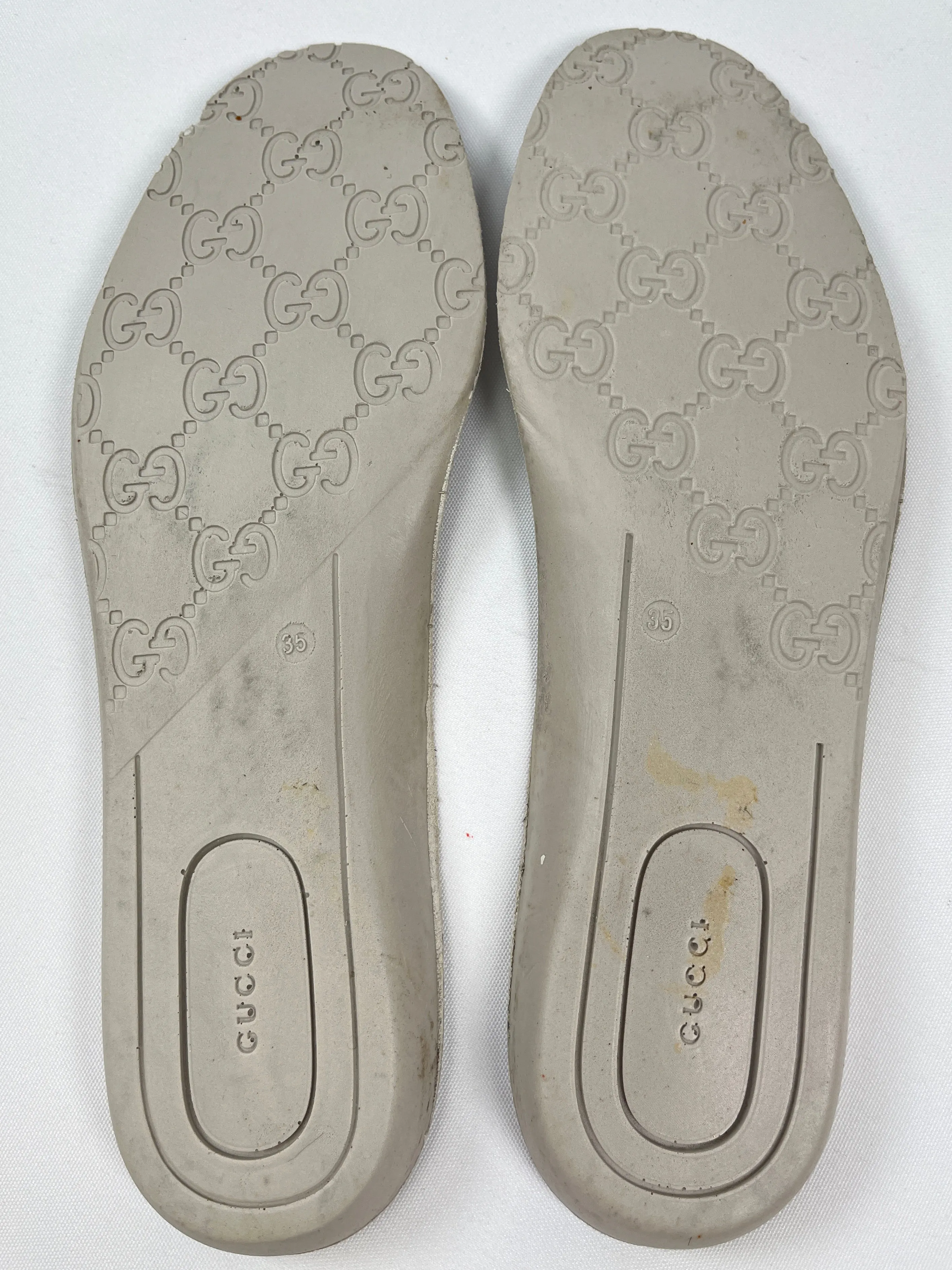 GUCCI - ACE FLORAL EMBROIDERED SNEAKER - SZ 34.5