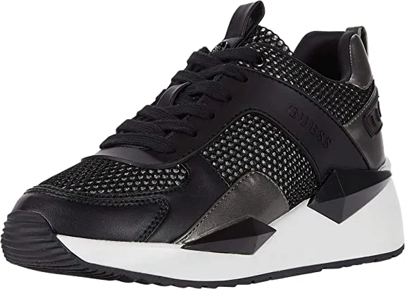 Guess Women's Sneaker, Black, 9 M US