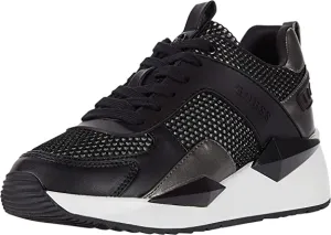 Guess Women's Sneaker, Black, 9 M US