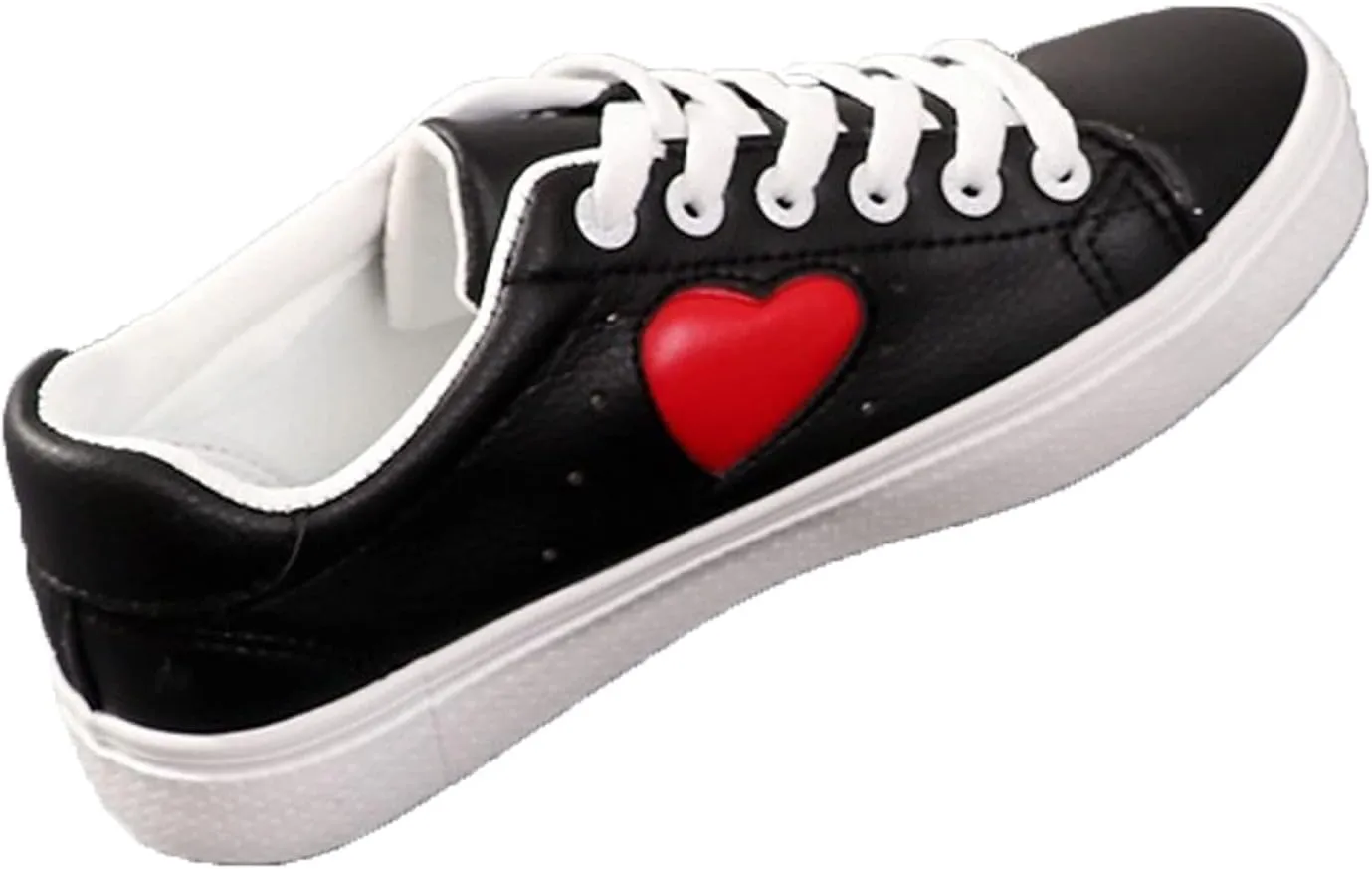 GUOANFG Trekking Camping Heart-Shaped Couple Shoes Casual Shoes Sports Sneaker,Black-38 EU