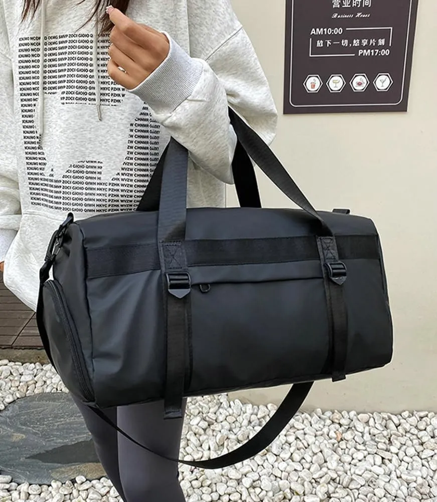 Gym Bag for Women Men with Shoe Compartment Waterproof Travel Duffel Weekender Carry on Beach Yoga Overnight Luggage