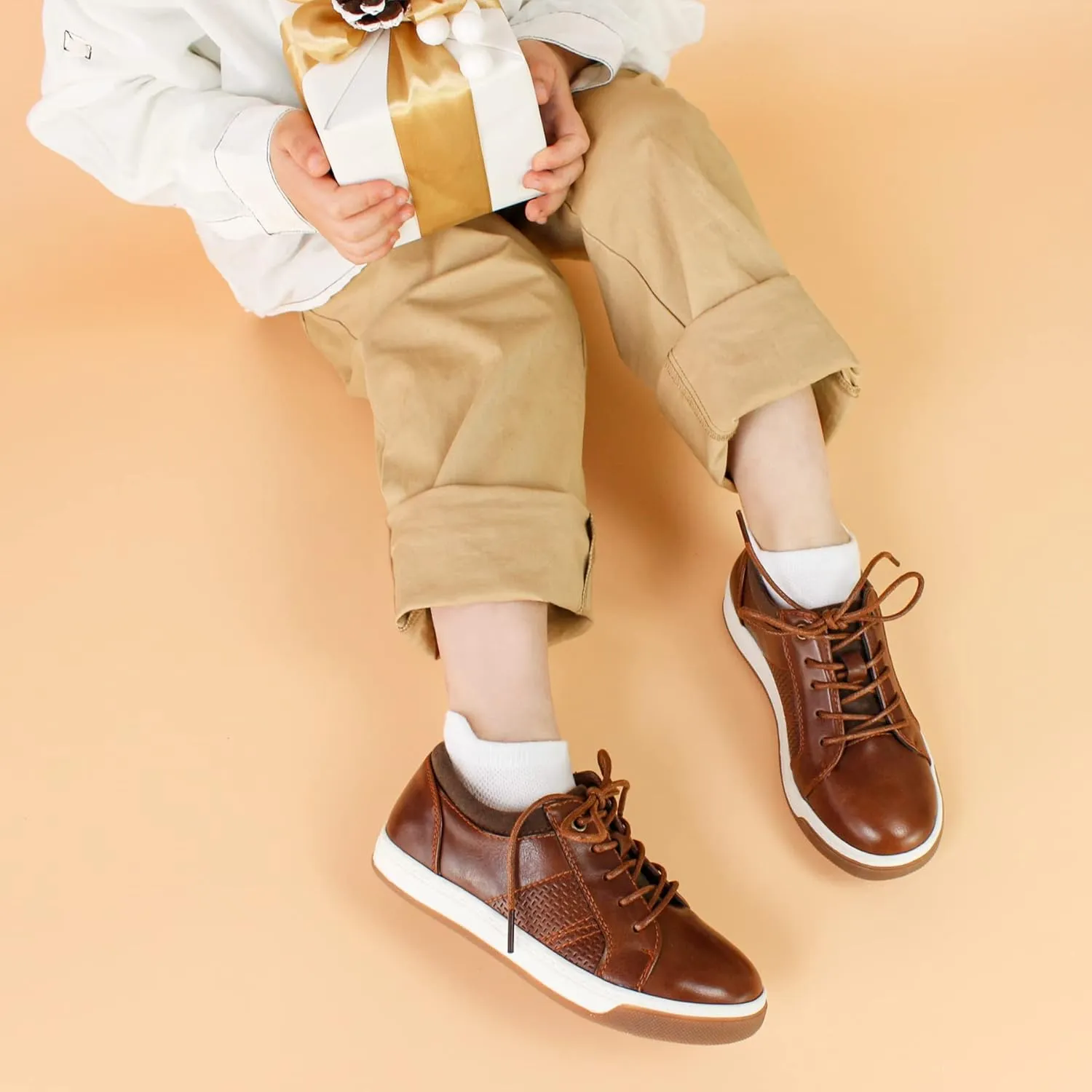 Hawkwell Kids Boy's Casual Dress Shoes Oxford Comfort Walking Fashion Sneaker(Toddler/Little Kid/Big Kid)