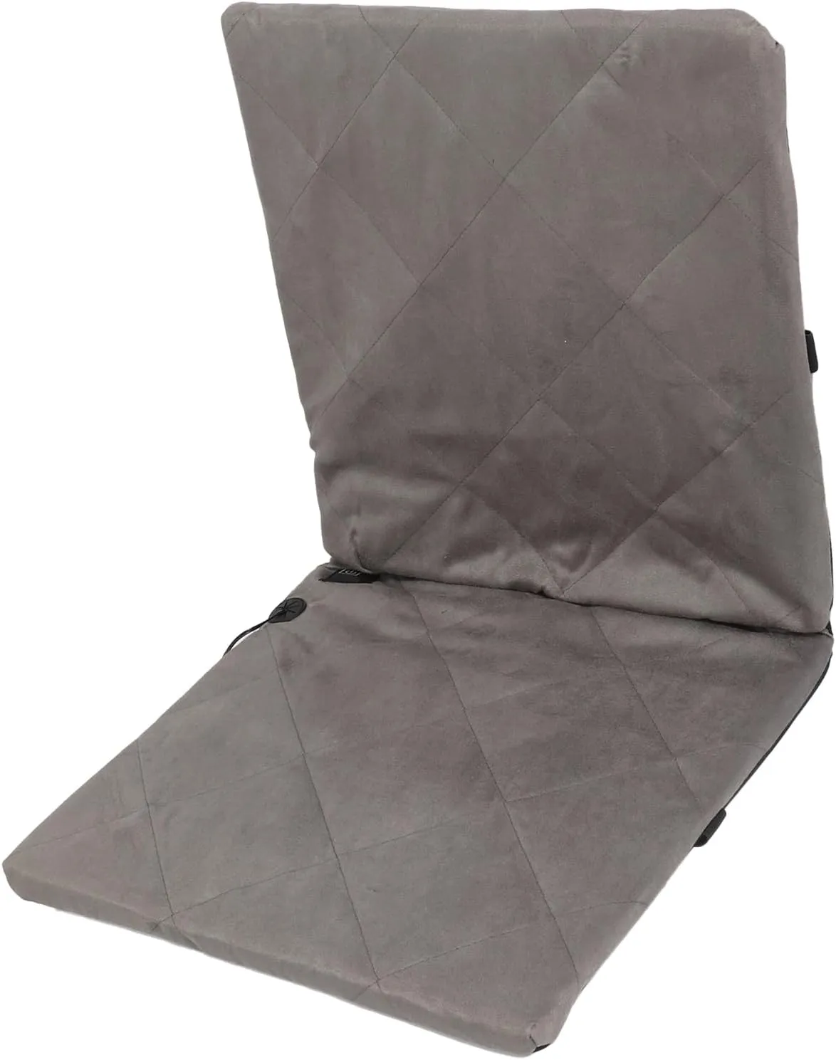 Heated Cushion Pad, Foldable Skin Friendly Oxford Cloth Memory Foam Pad Portable Heated Cushion for Camping for Lawn (Grey)