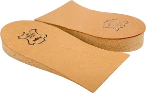 Heel Lift Elevator, Heel Raise, Heel Pad, Orthotic Wedge, Shoe Pad, Many Widths and Heights, Leather Cover, Kaps Topmed, 2 Pieces Left and Right (Height 30 mm / 1.2 inch - Size M)